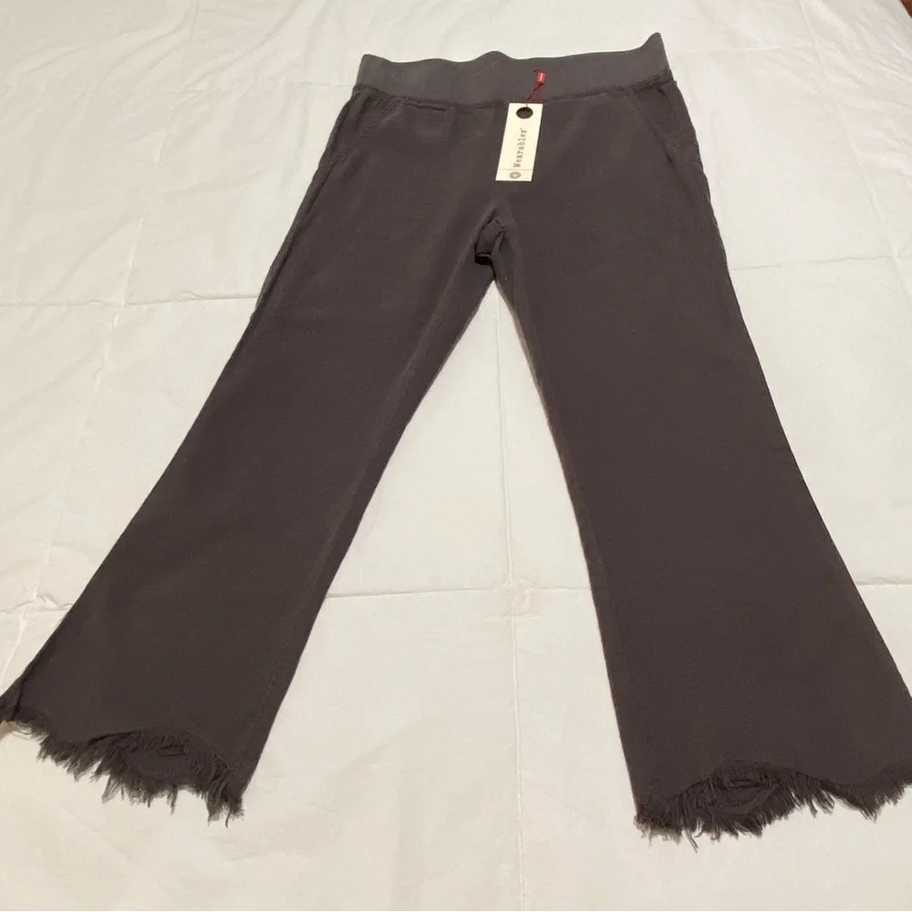 XCVI Wearables Dark Gray Frayed Hem Pants - Picture 10 of 14